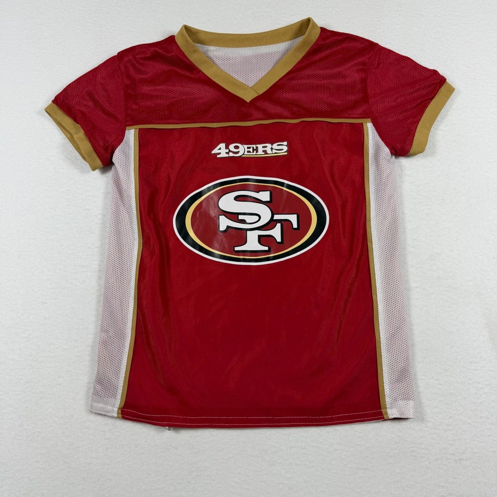 NFL San Francisco 49ers Reversible Flag Football Jersey Youth Small Red White